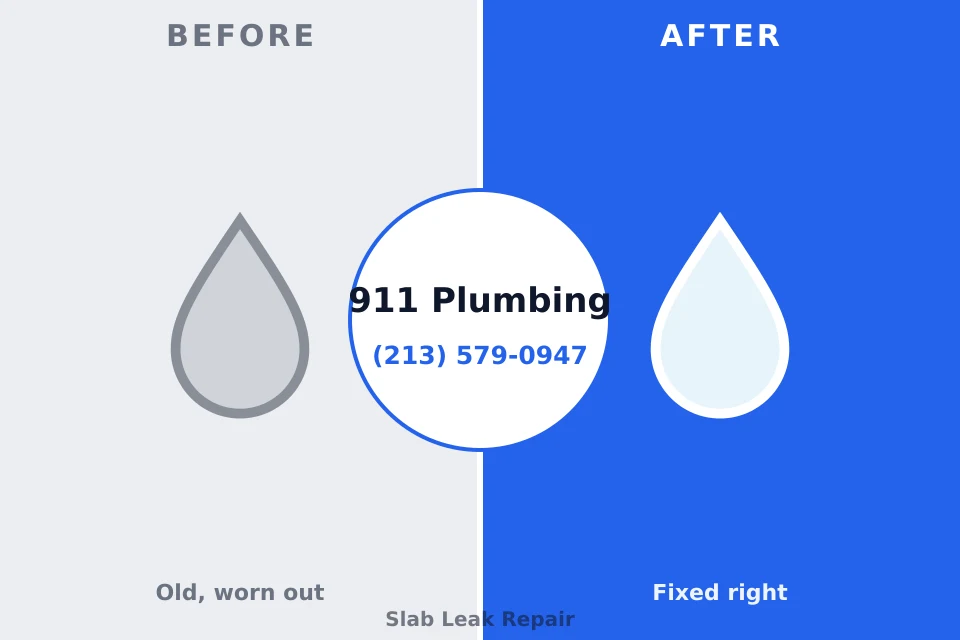 Before and after: plumbing repair Palmdale, PA